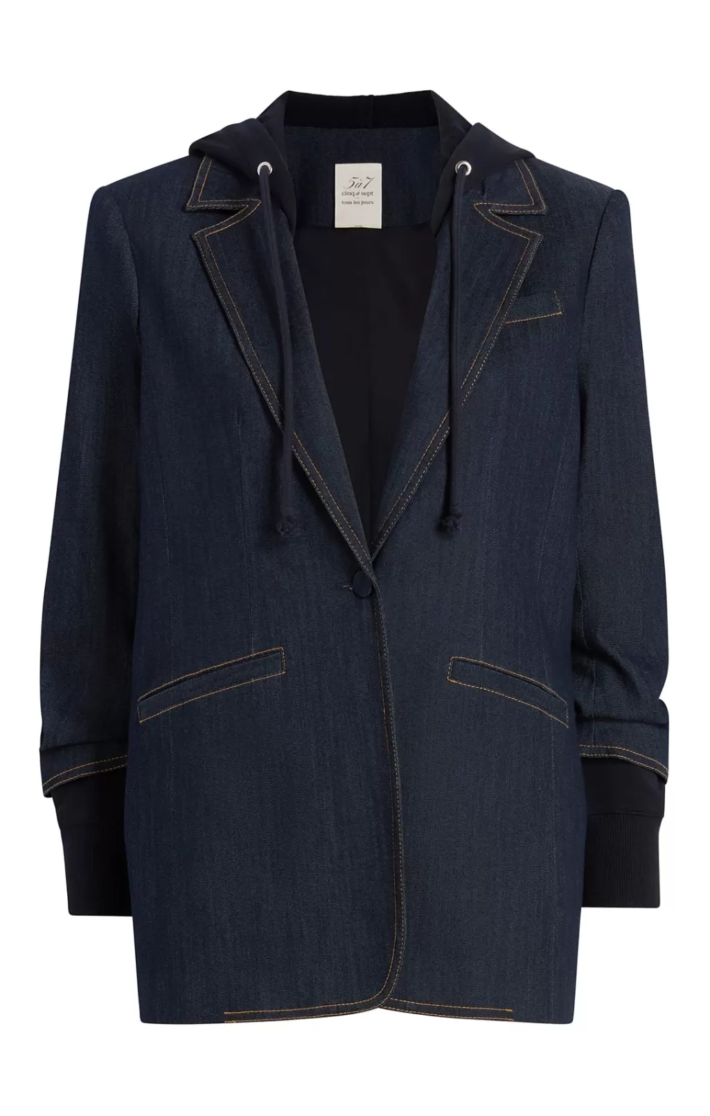Cinq à Sept Denim Hooded Khloe Blazer