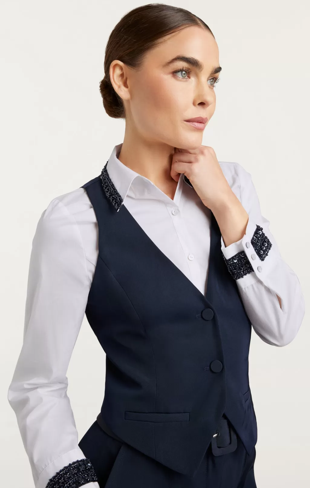 Cinq à Sept Embellished Ellery Top