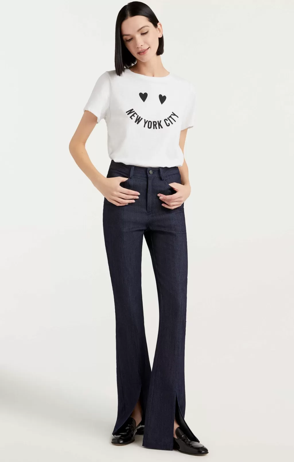 Cinq à Sept Smiley New York Tee